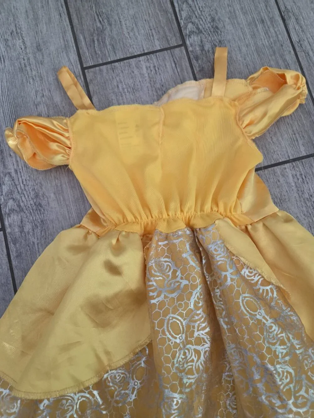 Disney Belle Cosplay Princess Yellow Costume Dress Girls Size 4-6X